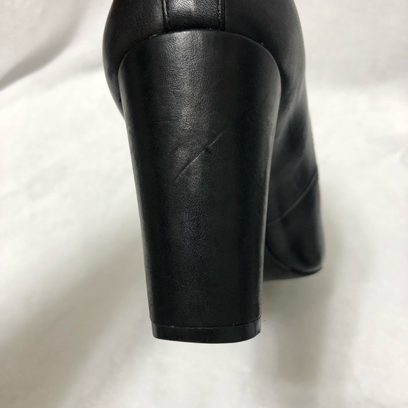 Lauren Ralph Lauren Black Pumps Size 6.5B Block Heel Round Toe Casual Minimalist - Picture 12 of 12